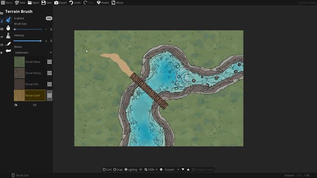 Dungeondraft - Follow Along - Jungle River Gorge смотреть онлайн