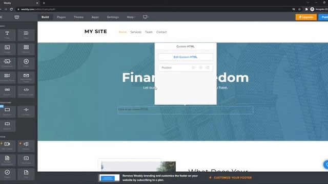 How to Add Custom HTML Code to Weebly (Tutorial) смотреть онлайн