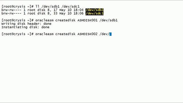 Oracle 12c ASMLib Create Scan List Disks смотреть онлайн