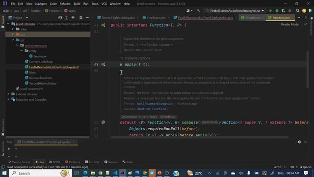 Find Emp names from List of Emp using Java 8 Streams . смотреть онлайн