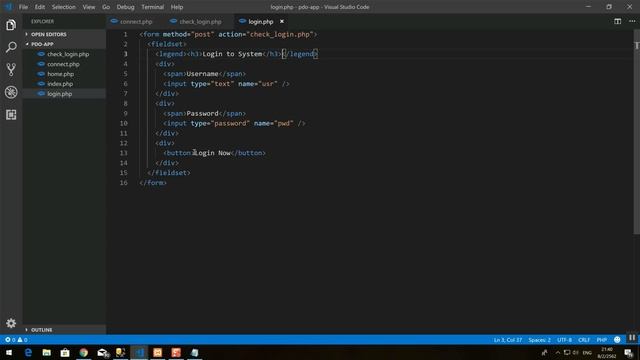 PHP and PDO Workshop Login смотреть онлайн