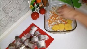 Запечённый судак с овощами Лёгкий рецепт рыбы в духовке #судак #рыбавдуховке #обед