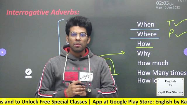 Interrogative & Relative Adverbs When, Why, Where, How, How Long etc. English by Kapil Dev Sharma смотреть онлайн