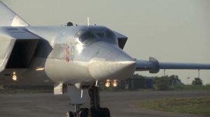 Прибытие Ту-22М3 на авиабазу Хмеймим