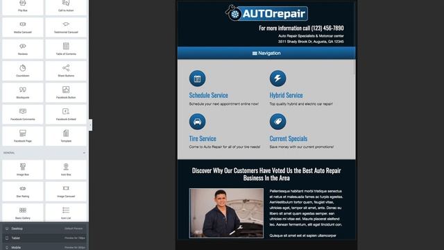 The Auto Repair WordPress Theme - The Engine Of Your Online Success