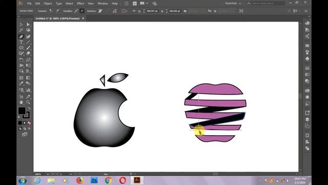 How to make famous company iPhone apple logos in Adobe illustrator and other best apples logos смотреть онлайн