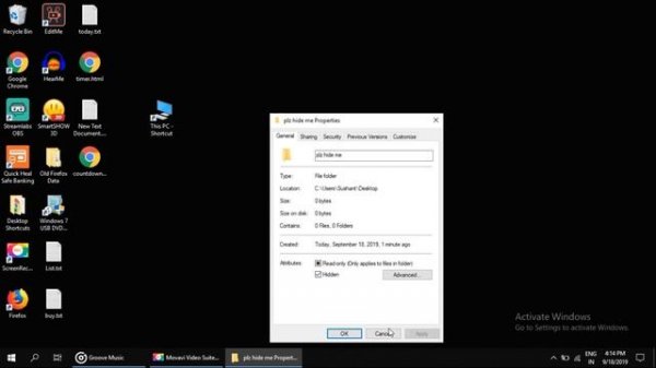 How to Hide Folder in Windows 10 / 8 / 7 | Helpful Guide