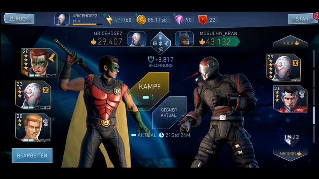 Injustice 2 Mobile 3.4 | New F2P Account - Arena Matches | Gameplay Full HD смотреть онлайн