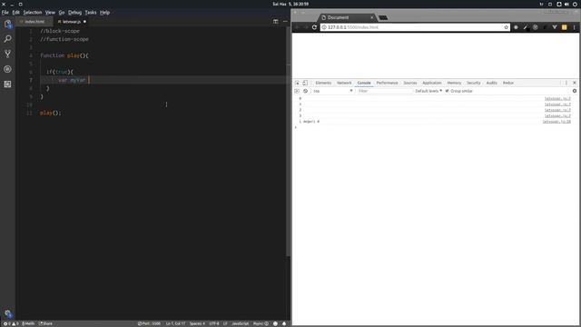 Javascript Let,Const vs Var смотреть онлайн