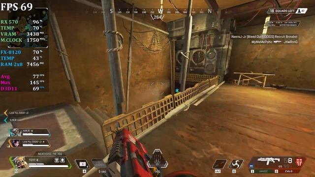 Apex Legends : AMD RX 570 4GB + FX 8120 | Low Settings | Benchmark