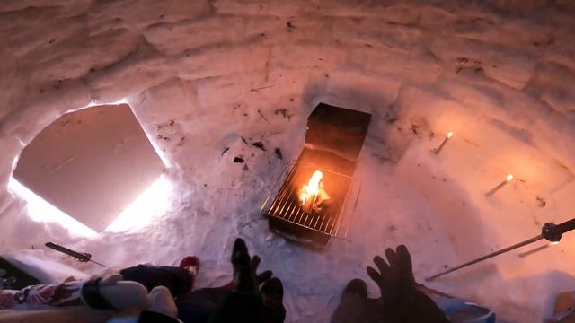 ЭКСПЕРИМЕНТЫ В ИГЛУ \ Якутия \ От свечи до костра и камина будет ли тепло в -32 смотреть онлайн