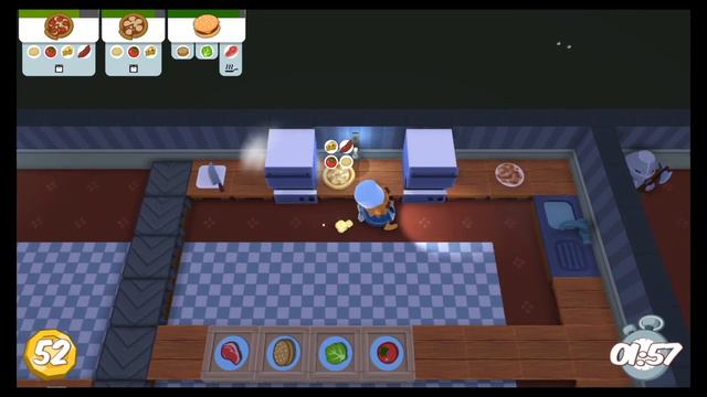 Overcooked, Level 4-4, Singleplayer, 3 Stars