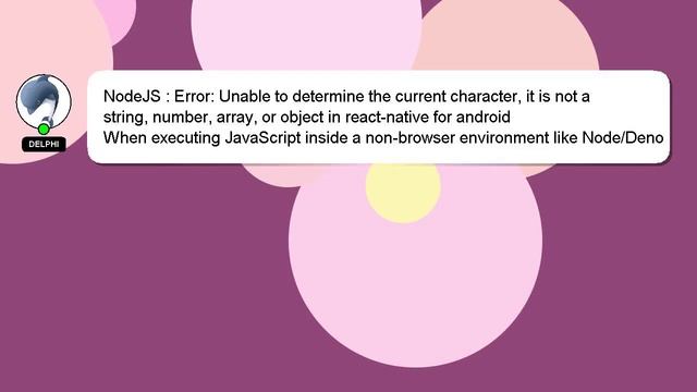 NodeJS : Error: Unable to determine the current character, it is not a string, number, array, or ob смотреть онлайн
