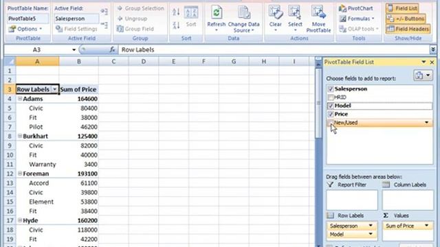 Excel 2007 Tutorial 9: Intro to Pivot tables смотреть онлайн
