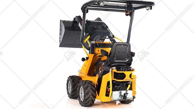 Baumech ML-02 с ковшом для снега и каркасом безопасности 3D обзор смотреть онлайн