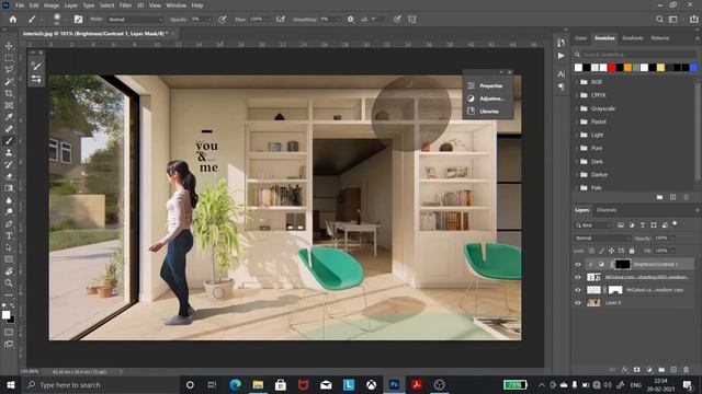 Adding people cutouts in Photoshop | Architectural representation | Post production | Rendering смотреть онлайн