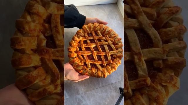 Песочный пирог с вареньем. Красивая лепка пирога смотреть онлайн