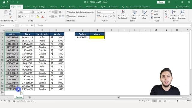PROCV no VBA - Como utilizar FUNÇÕES do EXCEL no VBA смотреть онлайн
