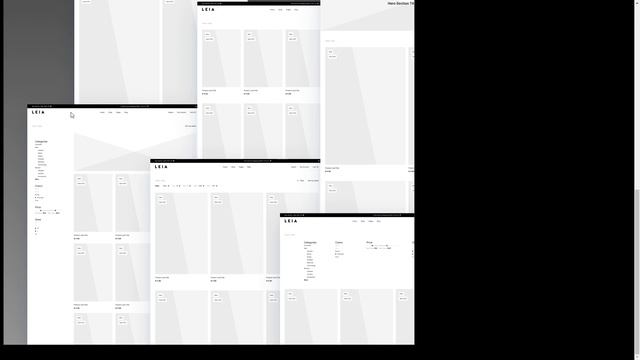 Leia e-Commerce Wireframe Kit for Figma opencart template смотреть онлайн