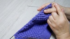 ШАПКА капор шлем вязание спицами