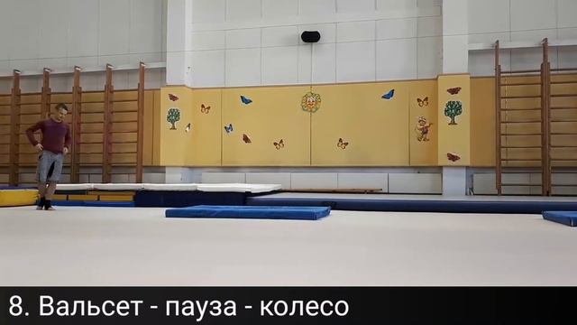 8 Вальсет пауза колесо Средняя группа Школа акробатики 1 смотреть онлайн