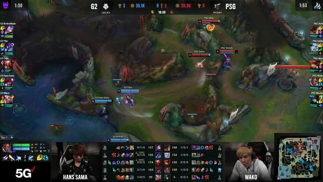 G2 vs PSG - Game 1 | Round 2 LoL MSI 2023 Play-In Stage | G2 Esports vs GAM Esports G1 full game смотреть онлайн