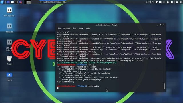 How to install Trity in Kali Linux 2020.2 смотреть онлайн