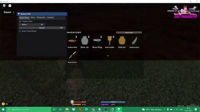 [ROBLOX] HACK DEMON FALL AUTO FARM, TRINKET FARM, HIDE NAME / SCRIPT FREE смотреть онлайн
