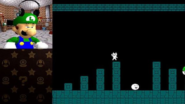 ,lulu plays Mario cat