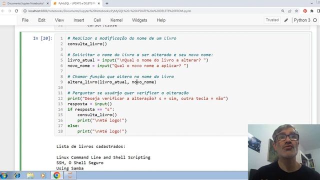 Atualizar e excluir registros em bancos de dados MySQL com PyMySQL em Python смотреть онлайн