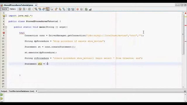 Java Stored Procedure Database Tutorial My Test Revision Steps смотреть онлайн