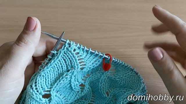 Вязание спицами кофточки красивым ажурным узором.