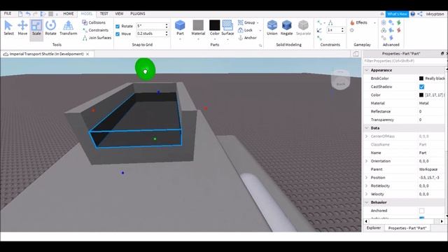 Imperial Shuttle Speed build - Roblox Studio смотреть онлайн
