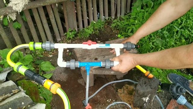 Удобряем огород через капельный полив.Инжектор Вентури. смотреть онлайн