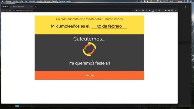 Proyecto: Creando una calculadora de cumpleaños con TypeScript. Presentación 1/8 смотреть онлайн