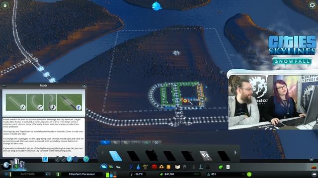 Paradox plays Cities Skylines - Snowfall - Episode 1 - Take me down to Paradox city смотреть онлайн