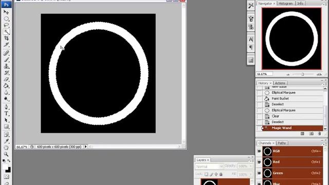 Фотошоп - Металлическое кольцо. смотреть онлайн