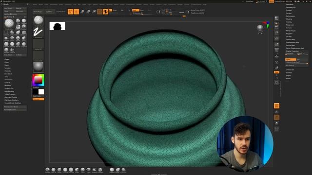 Создание Вазы в ZBrush | Радиальная симметрия | CG скульптинг, уроки на русском смотреть онлайн