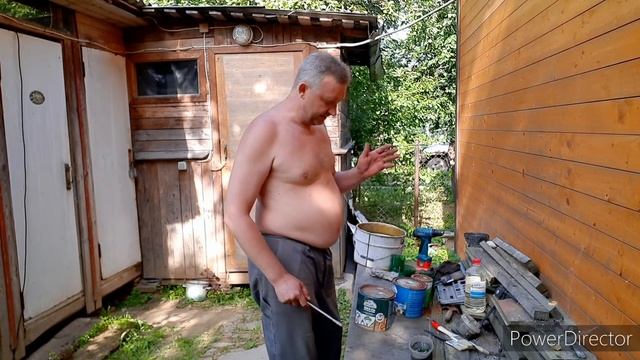 30. Жизнь на даче. Освежаю садовую мебель. Сыровяленая куриная голень. смотреть онлайн
