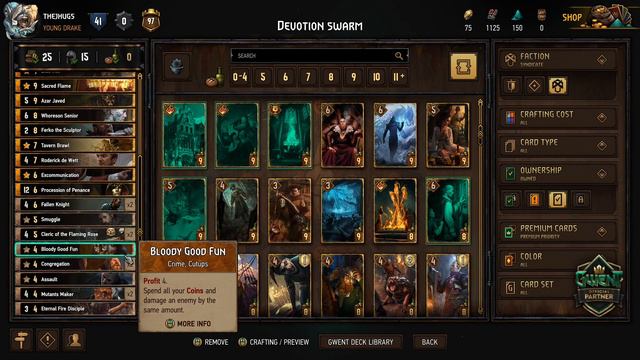 GWENT - Syndicate has A LOT of POINTS! (Congregate Deck Guide) смотреть онлайн