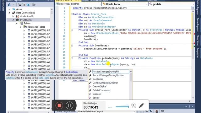Database Programming with Unbound Controls in VB.NET Using Oracle 11g. смотреть онлайн