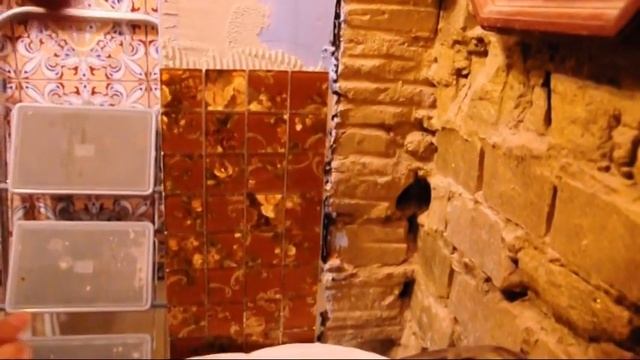 Клеим первые листы мозаики с золотой шелкографией. смотреть онлайн