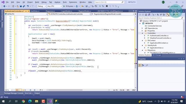 1. ASP.NET Core 5.0 Web API JWT Authentication & Authorization and Swagger Step-By-Step смотреть онлайн