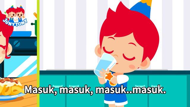 Lagu Makan Sehat 🥦🍅 | Kumpulan Kebiasaan Sehat | Lagu Anak Anak | JunyTony Bahasa Indonesia смотреть онлайн