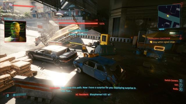 Cyberpunk 2077 (Find the delmains cab in the North Oak, Badlands, Glen, North Side, Coastvi) смотреть онлайн
