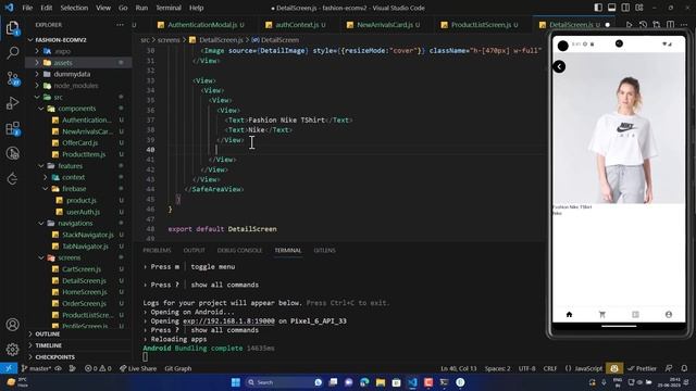 Build Modern E-Commerce App | Part 4 | Detail Screen | React Native | Beginner Friendly | Expo смотреть онлайн