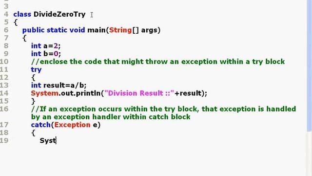 Java Programming -- Part 40 -- Try Catch Block. смотреть онлайн