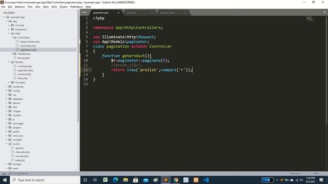 How to do pagination in laravel 8 with using bootstrap смотреть онлайн
