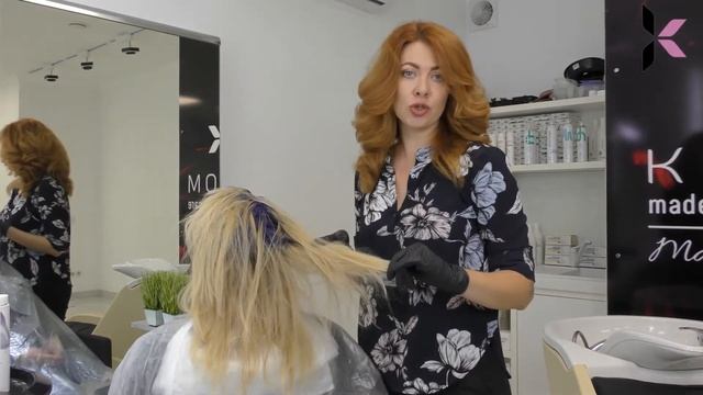 K-Color/Блонд без желтизны/Окрашивание прямыми пигментами/Окрашивание с ТМ Krom/Красивый Блонд смотреть онлайн