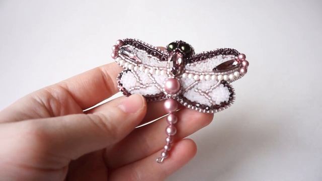 Красивая брошь-кулон "Стрекоза" смотреть онлайн